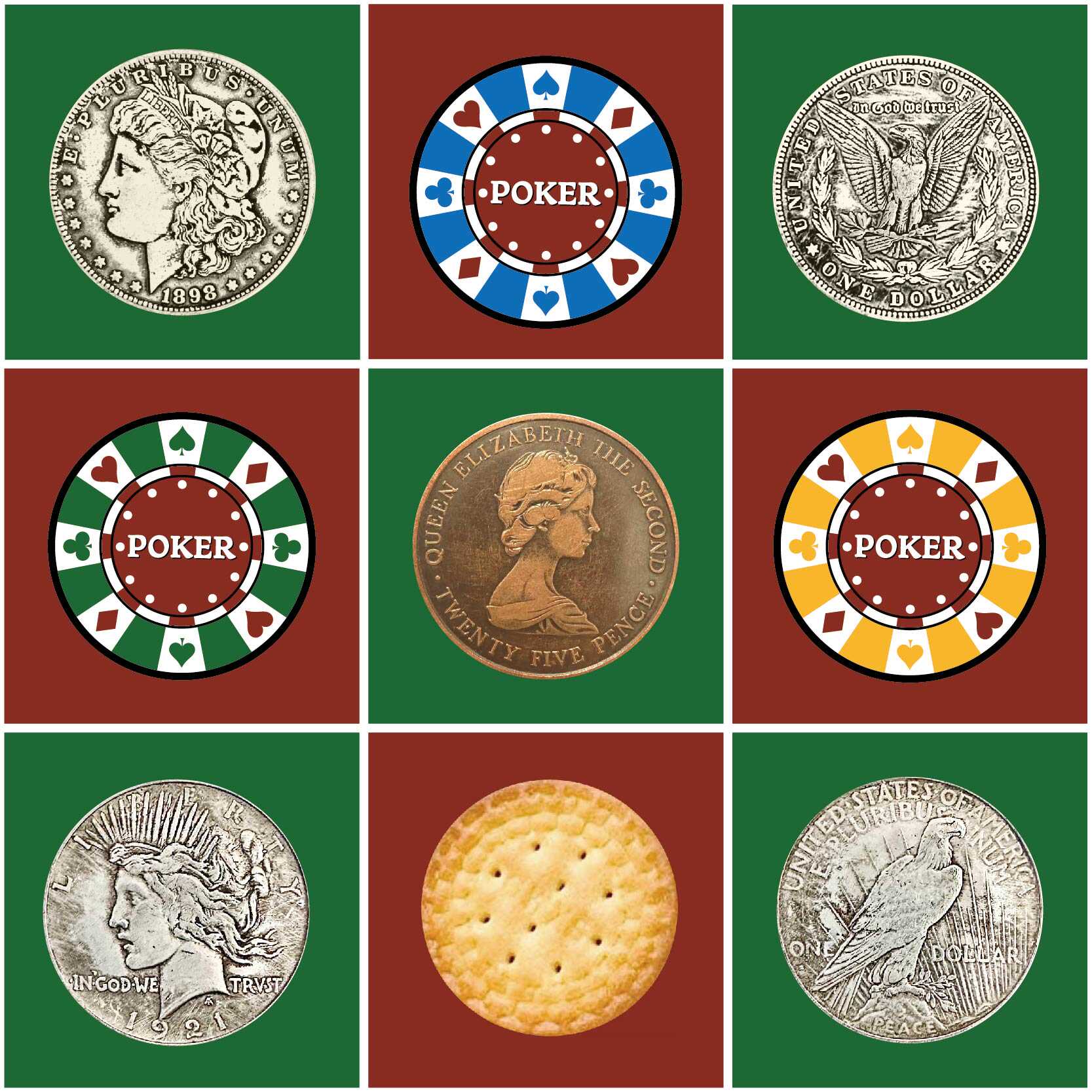 n2g美分三色可选colors近景魔术