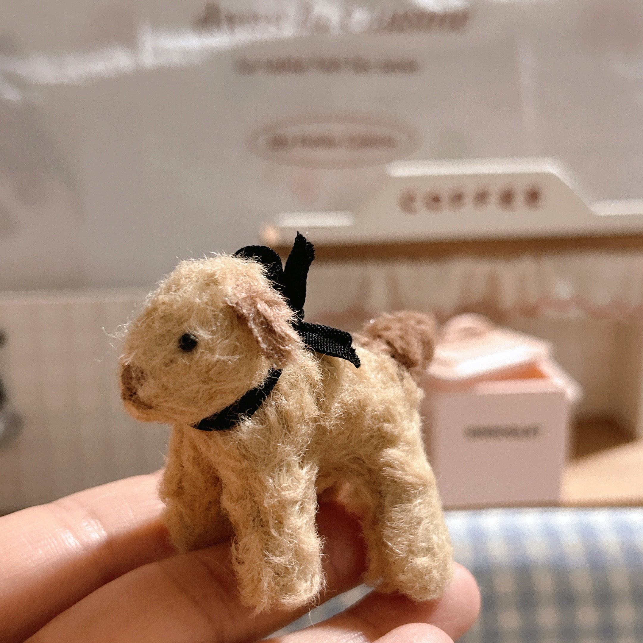 五关节毛海抱偶手作日系超迷你小狗关节玩偶成品blythe抱偶 ob11