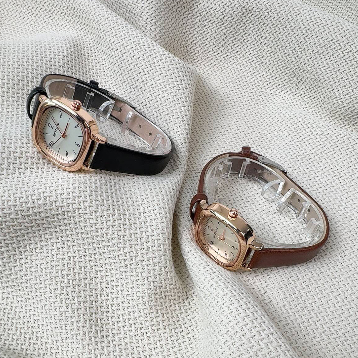 外贸方块手表公务员考试手表女款中学生ins学院风小众高级感轻奢