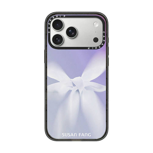 CA光影蝴蝶结SUSAN FANG适用于17promax手机壳iPhone16pro苹果亚克力15/14plus粉色系13少女心12防摔17保护套
