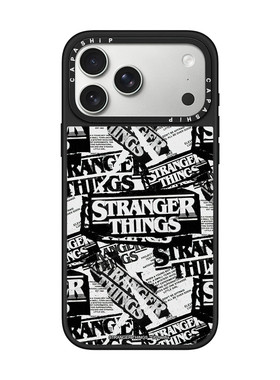 CASE适用苹果17iPhone14plus16镜面13promax15磁吸怪奇物语手机壳12防摔新款黑白色字母印花高级感男女保护套