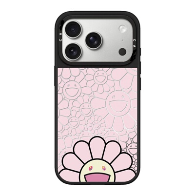 CA村上隆满屏太阳花iPhone17promax手机壳适用苹果16pro磁吸15Plus卡通17可爱14pro防摔13情侣保护套12简约11