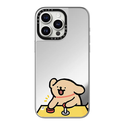 C适用苹果16iPhone14plus15镜面13promax磁吸Magsafe线条小狗xr手机壳12软边防摔11新款xs高级感保护套17