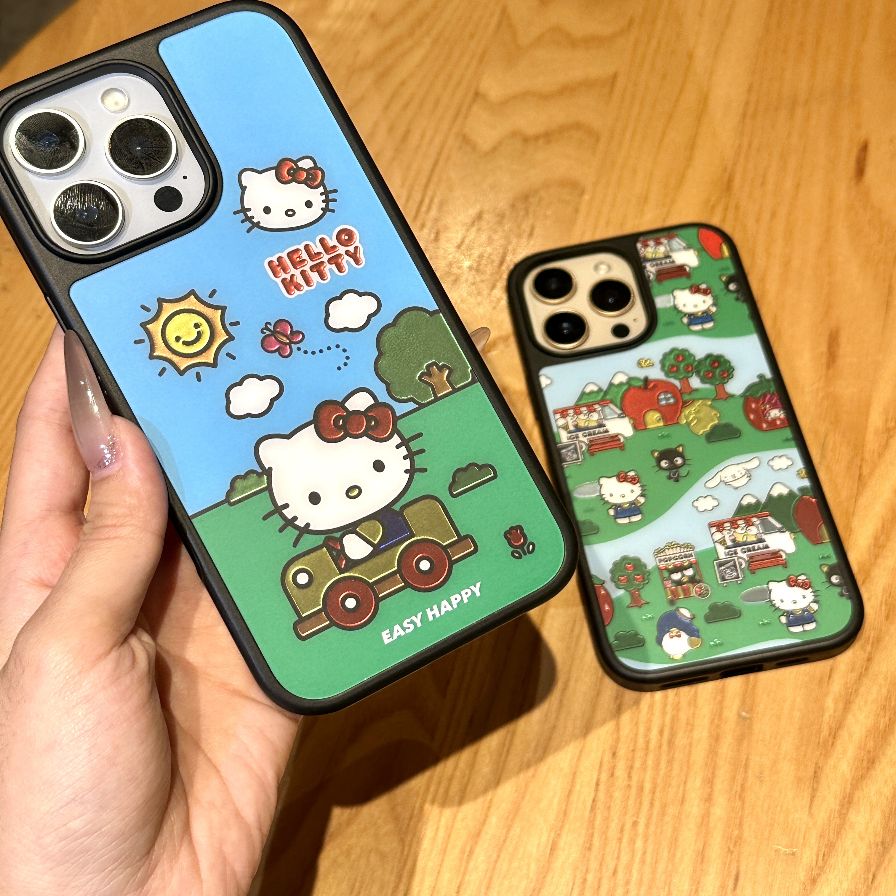适用苹果iPhone16ProMax手机壳新款15Pro可爱创意14卡通防摔软边13男女鎏金凯蒂猫保护套IP17高级感网红同款