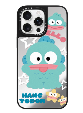 CE适用苹果17iPhone14plus15镜面13promax磁吸可爱丑鱼xr手机壳12软边防摔11新款xs高级感男女16pro保护套