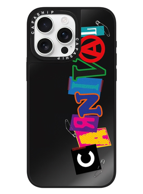 CASE适用苹果17iPhone14plus16黑色镜面13promax磁吸CARNIVAL创意xr手机壳12防摔11新款xs高级感15pro保护套