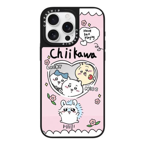 C适用苹果17iPhone14plus15镜面可爱16promax磁吸18吉伊卡哇xr手机壳12软边防摔11新款xs高级感男女17保护套