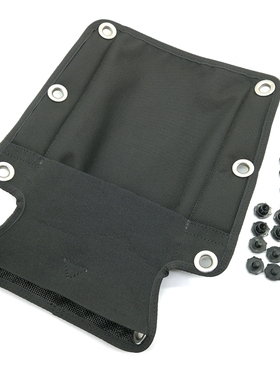 潜水BC背飞背板软垫背垫带置物口袋适用OMS, HALCYON, HOLLIS背板