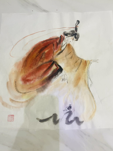 水墨国风 点化 禅意装饰字画 画定制 纯手工画