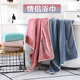 浴巾毛巾二两件套装 情侣款 一对家用比纯棉吸水女不掉毛珊瑚绒日本