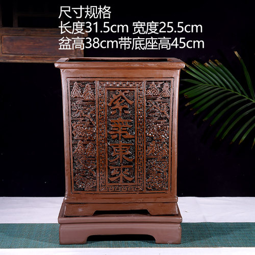 仿古浮雕花盆物美价廉厂家直销