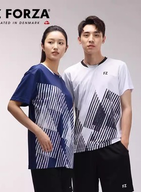 FZFORZA羽毛球服正品保证比赛系列中性款短袖针织T恤FZ_T-50060