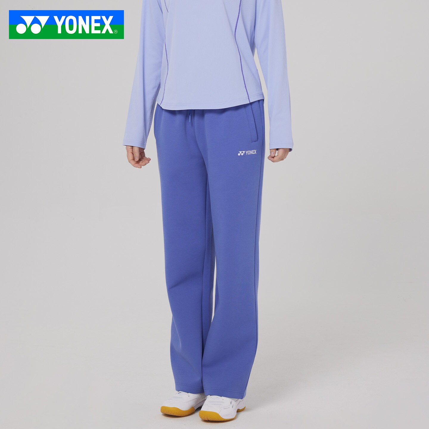 YONEX尤尼克斯羽毛球服yy女款秋冬舒适休闲运动长裤2601126BCR