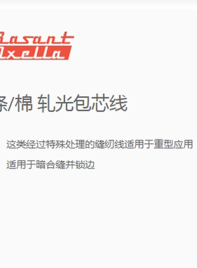 德国Amann Rasant Oxella华山奥赛拉纯棉涤纶轧光包芯线汽车家具