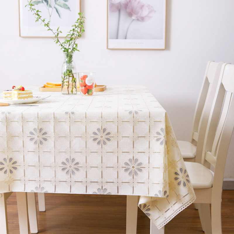 欧式PVC塑料桌布餐桌布防水防油防烫茶几布台布长方形镂空钩花,居家布艺,桌布,淘宝优惠券,粉丝福利购,淘宝优惠卷