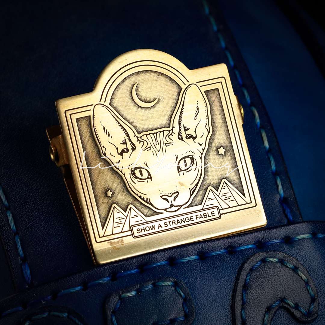 《怪童话》系列插画周边 斯芬克斯猫 票据夹/黄铜夹