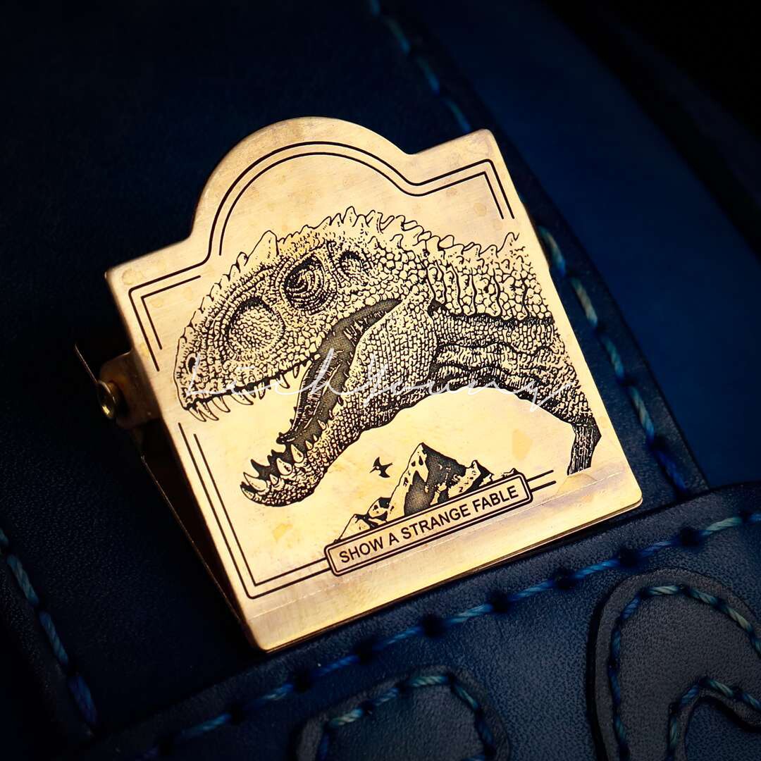 《怪童话》系列插画周边  贪食恐龙 票据夹/黄铜夹