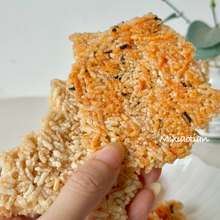 米小田 安徽大别山大铁锅柴火灶手工长糯米锅巴文火慢炕香酥脆