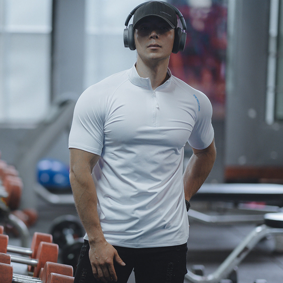 肌肉衫兄弟夏季男士休闲运动t恤男短袖健身训练紧身衣男汗衫弹力T