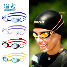 SWANS SRX 泳镜专业竞速女防水防雾高清镀膜男士游泳眼镜日本诗韵