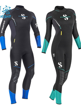Scubapro Sports潜水服男款水肺湿衣女连体防寒保暖加绒冲浪3 5mm