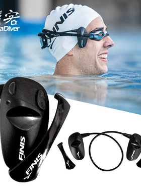 Finis 游泳耳机水下骨传导无线蓝牙流媒体音乐播客播放器3米防水