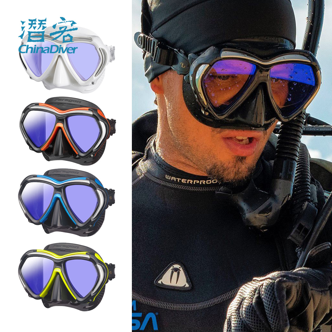 TUSA潜水面镜高端深潜镀膜面罩