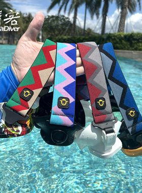 TinyMola编织潜水面镜带弹力护发带配件GULL替换头带TUSA绑带发带