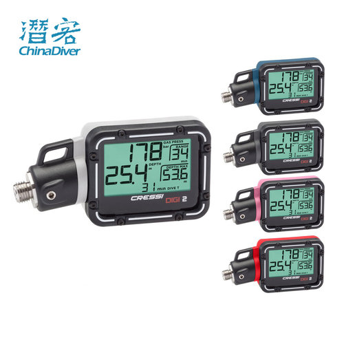 Cressi电子水肺残压表数字精准