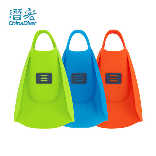 DMC脚蹼硅胶专业游泳训练开跟