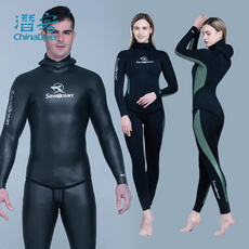 运动服饰加工定制 save ocean 自由潜湿衣向善男女款光面炫彩保暖分体潜水服胶衣3mm