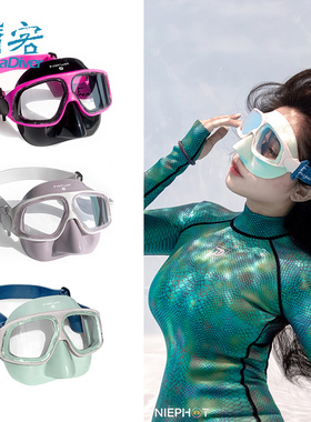 Frenzel 自由潜面镜弹力编织镜带低容积弹力织带美人鱼潜水法兰佐