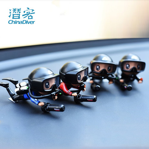 IntotheblueQ版潜水员模型手办