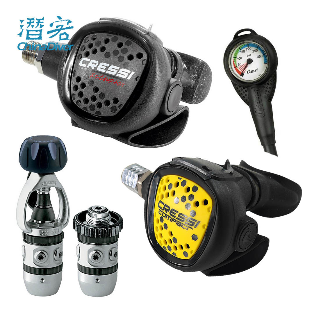 cressi ac2 compact潜水水下呼吸器专业深潜调节器套装科越思入门