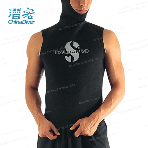 Scubapro头套背心潜水服连帽湿衣