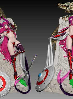 《FateGrand Order》伊丽莎白·巴托里 已分件 3D模型Stl文件
