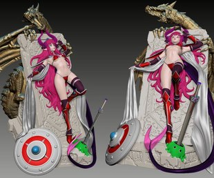 《FateGrand Order》伊丽莎白·巴托里 已分件 3D模型Stl文件