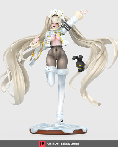 胜利女神 布兰儿 Sin3D版 已分件 3D模型Stl文件