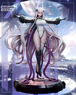 《碧蓝航线》奇尔沙治 Hybris版 已分件 3D模型Stl文件