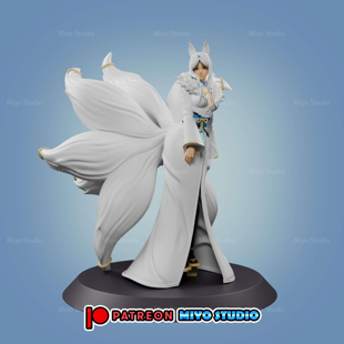 已分件 双体 雪女 3D模型Stl文件 想要成为影之实力者