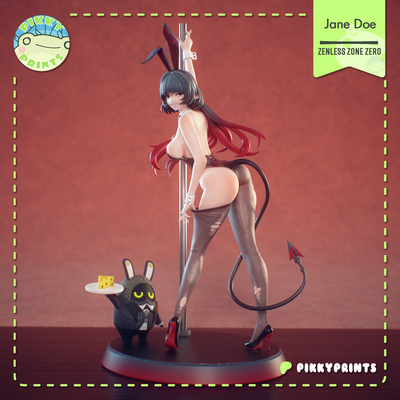 《绝区零》简·杜(含支撑) Pikky版 已分件 3D模型Stl文件