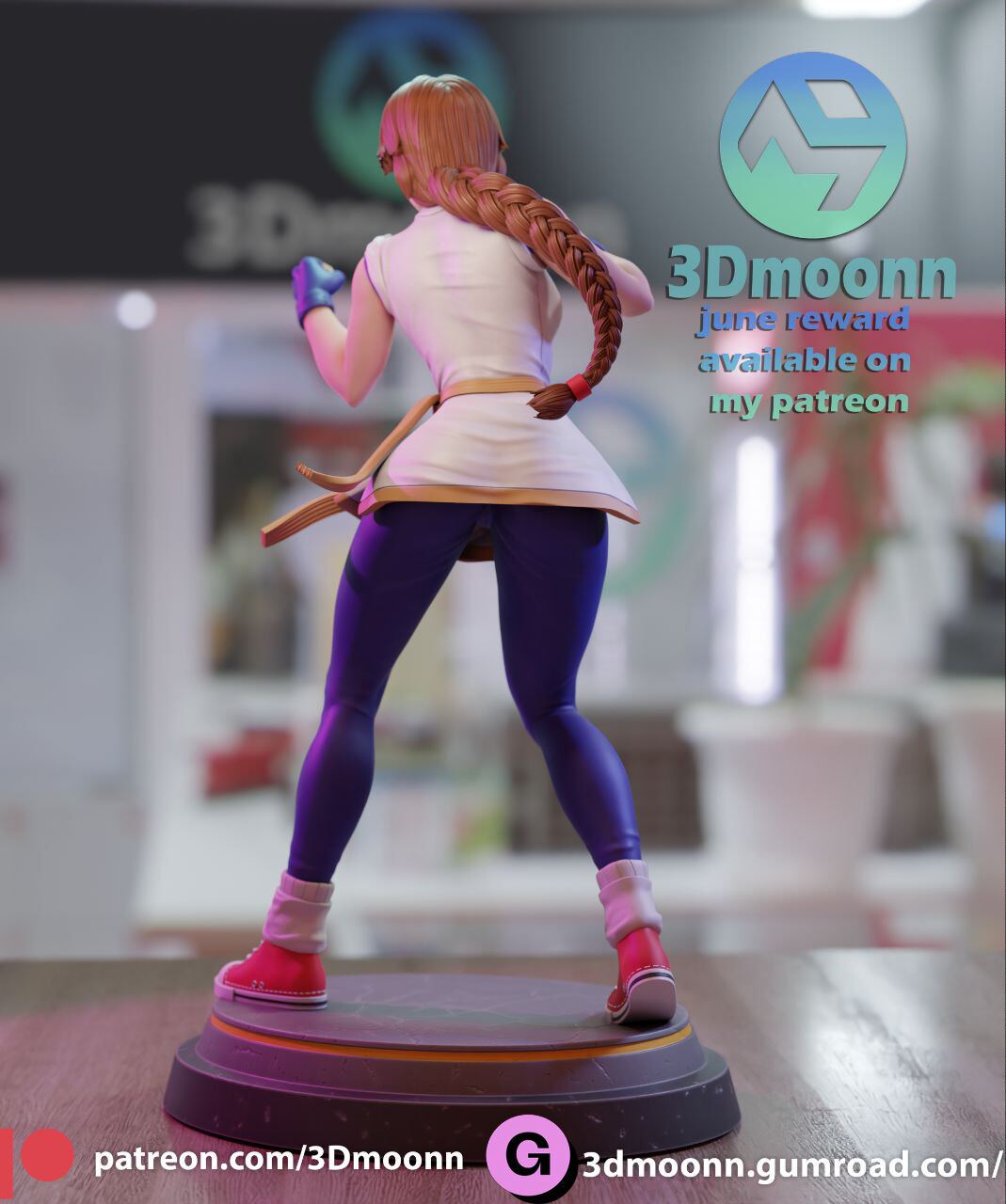 《拳皇》坂崎由莉 已分件 3d模型stl数据文件