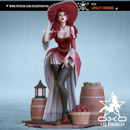 Redd(双体版) 已分件 3D模型stl文件