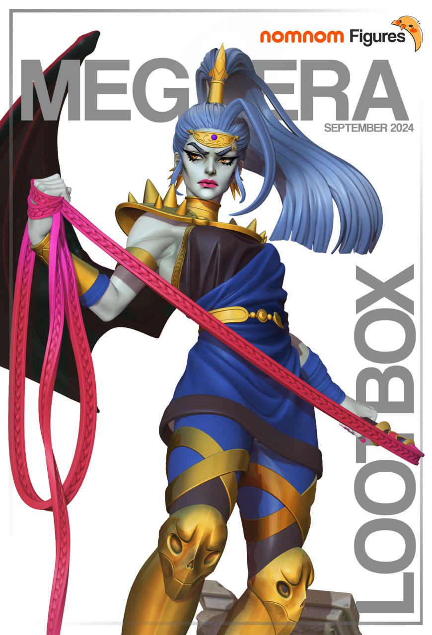 《哈迪斯》墨纪菈(含支撑) nomnom版 已分件 3D模型Stl文件