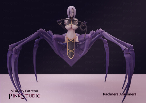 《魔物娘的同居日常》拉克瑞娜(双体Pink版 已分件 3D模型Stl文件
