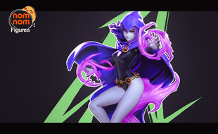 《少年泰坦》渡鸦(含支撑) nomnom版 已分件 3D模型Stl文件