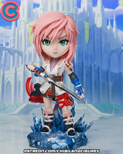 《最终幻想13》Q版埃克莱尔 ChibiLand版 已分件 3D模型Stl文件