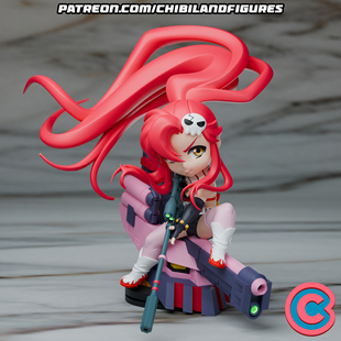 《天元突破红莲螺岩》优子 ChibiLand版 已分件 3D模型Stl文件