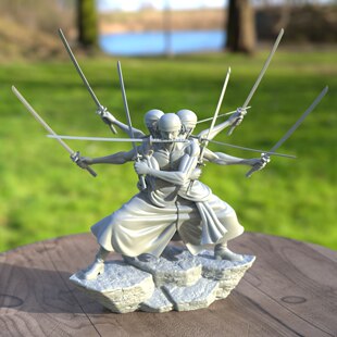漫画《航海王》%罗罗诺亚·索隆 九刀流 已分件 3D模型stl文件