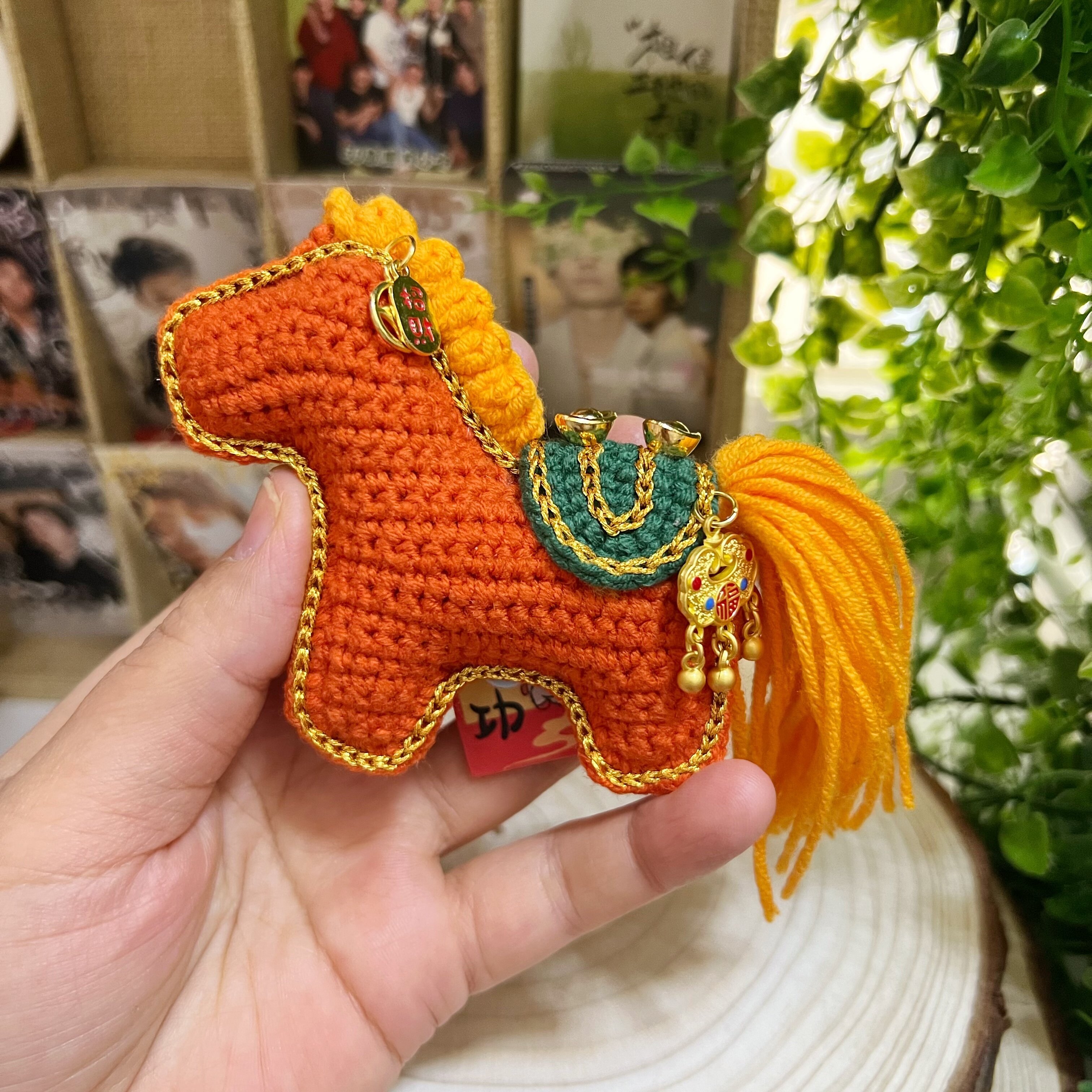 【成品】毛线钩织可爱小马挂件钥匙扣包包挂饰情人节礼物,淘宝优惠券,粉丝福利购,淘宝优惠卷